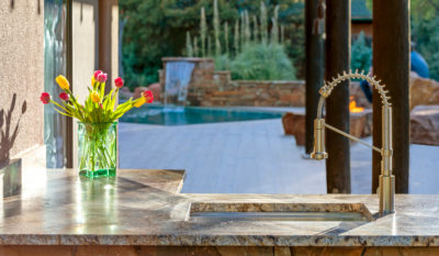 Custom Sink - Outdoor Living Sedona Landscape Design